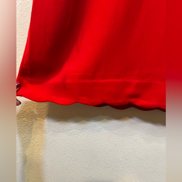 NWT - Lucy Paris Red Scalloped Dress, Size Medium - Picture 4 of 5